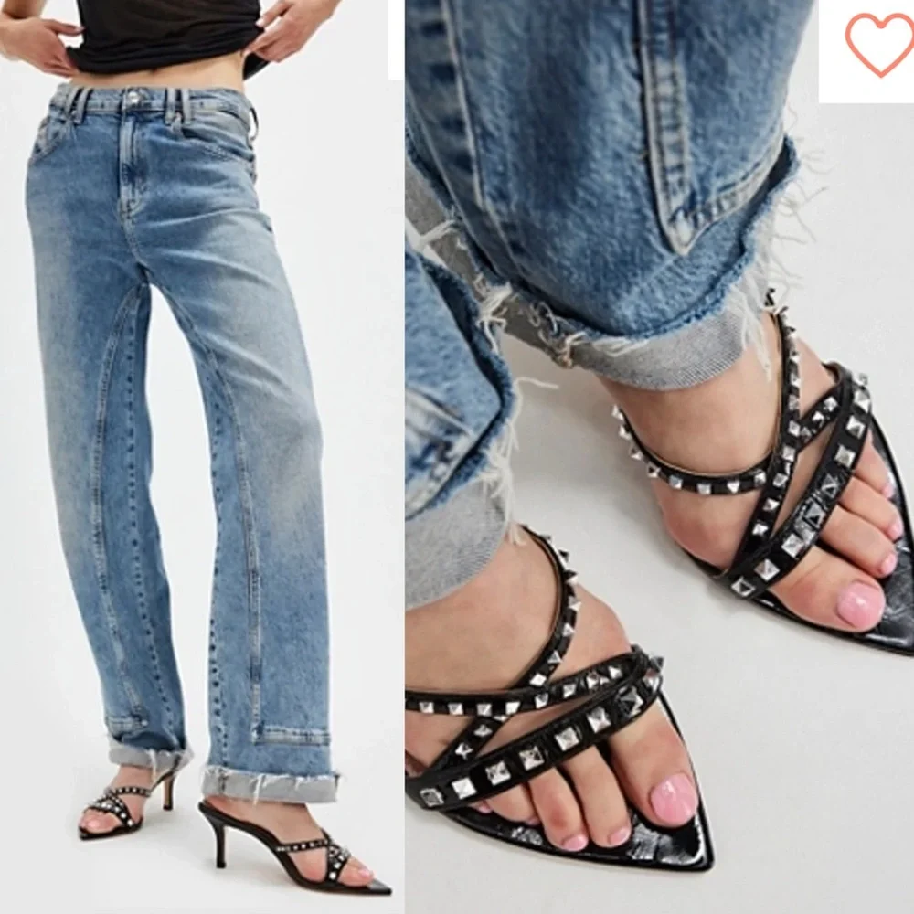 Free people Saga Studded Heels